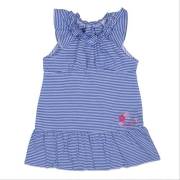 Bebepan 7069 Ringel Elbise Beyaz/İndigo Ringel 18-24 Ay