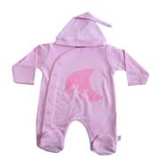 Pierre Cardin PC-622-0320-4 Şapkalı Patikli Tulum - 3-6 Ay - Pembe