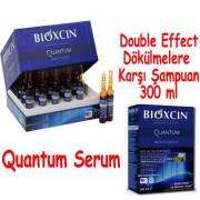 Bioxcin Quantum Bio Activ Serum 15x6 ml + Bioxcin Double Effect Dökülmelere Karşı 300 ml