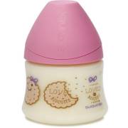Suavinex Pp Geniş Ağızlı Biberon 150 Ml.Silikon Uçlu 0-6 Ay Lovely Biscuits Pembe (3800141)