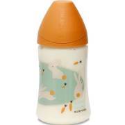 Suavinex Pp Geniş Ağız Biberon 270 Ml.Silikon Uç 0-6 Ay Happy Bunny Turuncu (3800142)