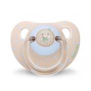Suavinex Ortodontik Silikon Emzik 0-6 Ay Lovely Biscuits Açık Bej (3801065)