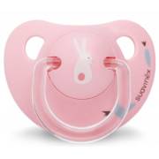 Suavinex Ortodontik Silikon Emzik 0-6 Ay Happy Bunny Pembe (3801065)