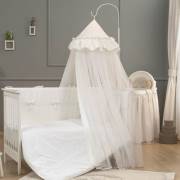 Funna Baby 5334 Premium Baby Cibinlik Tül - Romantika / 8 mt - Beyaz