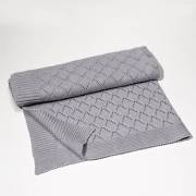 Funna Baby 9485 Triko Battaniye - Punto / Gri