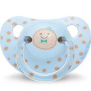 Suavinex Ortodontik Silikon Emzik 6-18 Ay Biscuits Mavi (3801096)