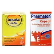 Supradyn All Day 30 Tablet + Pharmaton 30 Kapsül