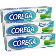 Corega Diş Protezi Yapıştırıcı Krem Naneli 70 gr 3 Adet