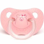 Suavinex 3300509 Meaningful Life Evolution Silikon Ortodontik Emzik 0-6 Ay - Bear Pembe