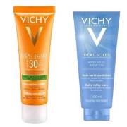 Vichy İdeal Soleil Spf30 Anti-Imperfections Güneş Kremi 50 ml + Vichy After Sun 100 ml