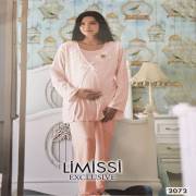 Limissi 2072 Pijama Takımı Puanlı Pudra - XL