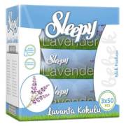 Sleepy Lavanta Kokulu Kapaklı Islak Mendil 3x50 Adet