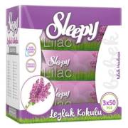 Sleepy Leylak Kokulu Kapaklı Islak Mendil 3x50 Adet