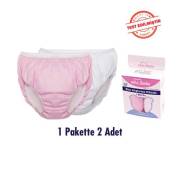 Sevi Bebe İkili Alıştırma Külodu Pembe/Beyaz - No:1