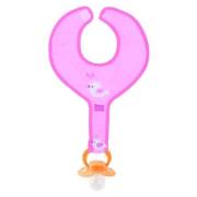 Sevi Bebe Emzik Tutuculu Önlük - Pembe