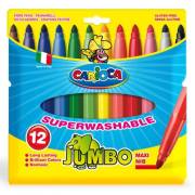 Carioca 40565 Jumbo Yıkanabilir Keçeli Boya Kalemi 12