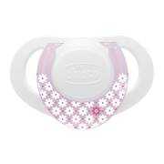 Chicco Physio Compact Kauçuk Tekli Emzik 0-6 Ay - Kız