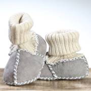 Pialetti Baby Ayşecik Bebe 6-12 Ay Lastikli Patik Gri - 20 Numara