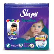 Sleepy Sensitive XL Plus Jumbo 22`li Bebek Bezi 6+ Numara
