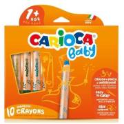 Carioca 42818 3 in 1 Jumbo Bebek Ahşap Gövdeli Boya Kalemi 10