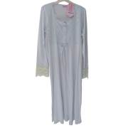 Limissi 1032 Gecelik Uzun Kollu Mavi - M