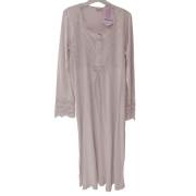 Limissi 1032 Gecelik Uzun Kollu Ekru - S