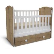 Babyhope 905-57 Asansörlü İki Çekmeceli Beşik 70*130 S.Meşe