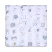 Funna Baby 9513 Adventurer Muslin Battaniye - 120x120 cm / Mavi