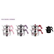 Rose Dekorlu Çaydanlık Orta