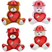 Acar Oyuncak G-52 Cm 2 Renk Şapkalı Ayıcık