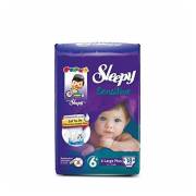 Sleepy Sensitive XL Plus Jumbo 18`li Bebek Bezi 6+ Numara