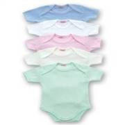 Sevi Bebe Jakarlı Yarım Kollu Body - Pembe / 12 ay