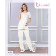 Limissi 2091 Pijama Takımı Ekru - S