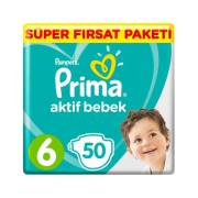 Prima Aktif Bebek 6 Numara 50 Adet 13-18 kg