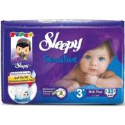 Sleepy Natural Bebek Bezi 3+ Numara Midi Plus 32 Adet
