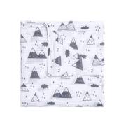 Funna Baby 9678 Mountains Tek Muslin Battaniye - 120x120 cm