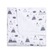 Funna Baby 9679 Mountains Tek Battaniye (4 Kat) -120x120cm