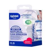 Wee Baby 146 Isıya Dayanıklı Açılı Cam Biberon 180ml / 0-6 ay