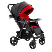 Baby2go 2026 Smart Çift Yönlü Bebek Arabası - Kırmızı