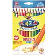 Carioca 42393 Jumbo Üçgen Kuru Boya Kalemi 12Li