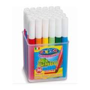 Carioca 40845 Jumbo Yıkanabilir Keçeli Boya Kalemi 36Lı