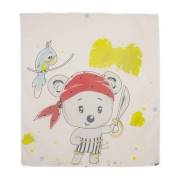 Sevi Bebe Pano Baskılı Muslin Battaniye (120x120 cm) - Korsan