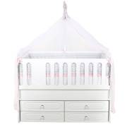 Bebetti 870P Hasır Beşik+Tekstil Seti 70x130 Pembe