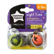 Tommee Tippee Gece Zaman Glow In Dark Emzikler 6-18 ay- Gri