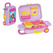 Barbie Oyuncak Mutfak Set Bavulum Çek Çekli Kilitli 03478