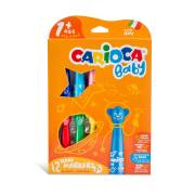 Carioca Teddy Jumbo Bebek Süper Yıkanabilir Keçeli Boya Kalemi 12