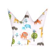 Safemom Kral Tacı Düz Kafa Yastığı - Sevimli Hayvanlar