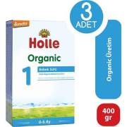 Holle Organik 1 Bebek Sütü 400 gr 3 Adet skt:30/07/2022