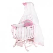 Bebetti 250 Otantik Pembe Beşik+Tekstil Seti