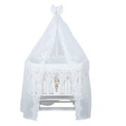 Bebetti 280B Osmanlı Güpürlü Tekstil+Beşik Seti Beyaz